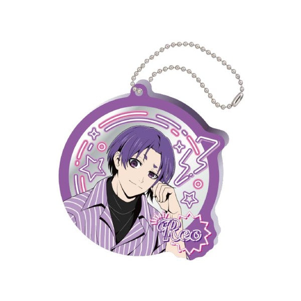 『ブルーロック』ネオンサイン風ミラーアクリルキーホルダー /(4)御影 玲王